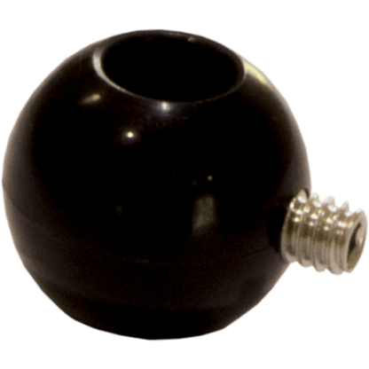KITE STOPPER BALL 24MM WITH SIDE SCREW BLACK
